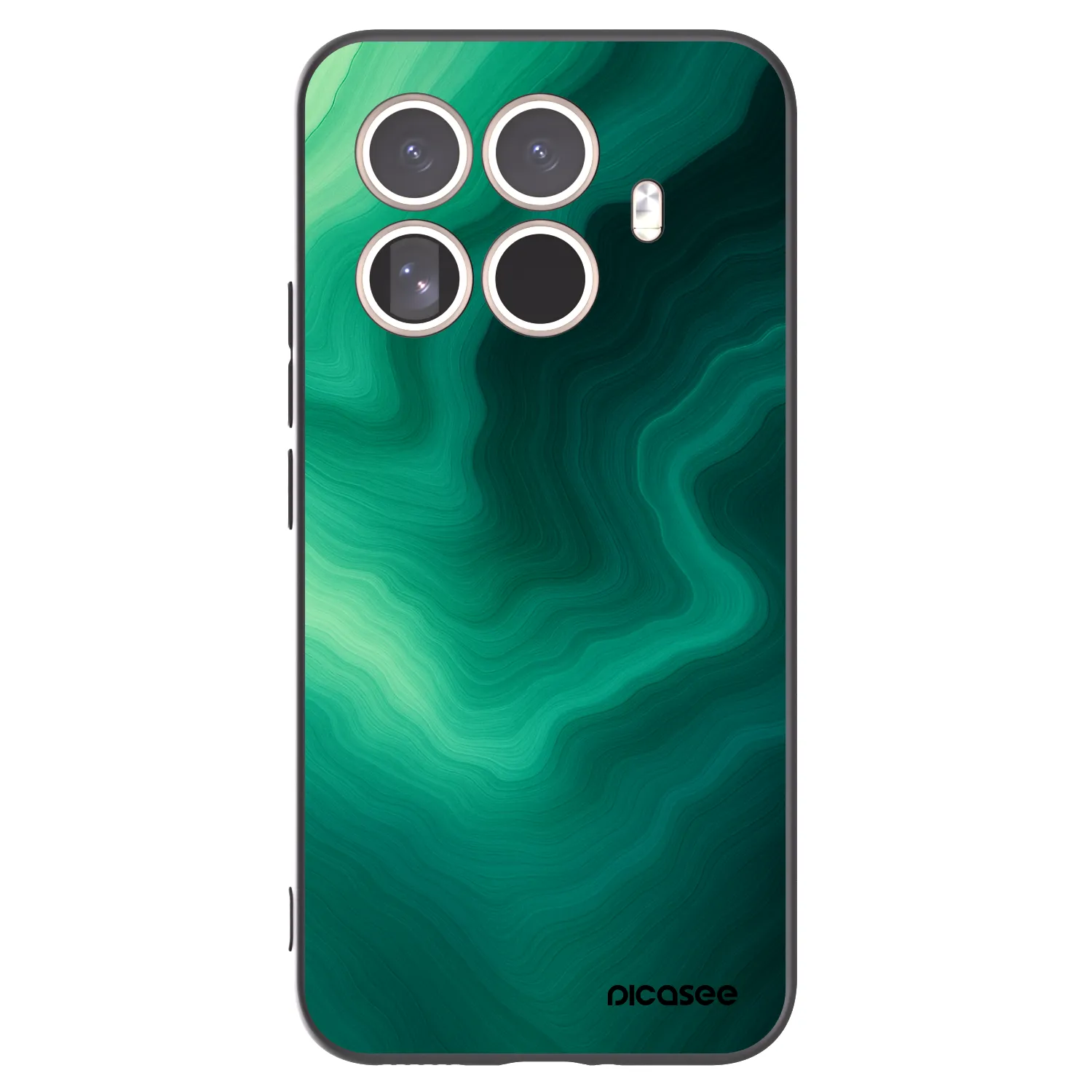 Picasee fekete szilikon tok az alábbi mobiltelefonokra Xiaomi 15T Pro - Malachite