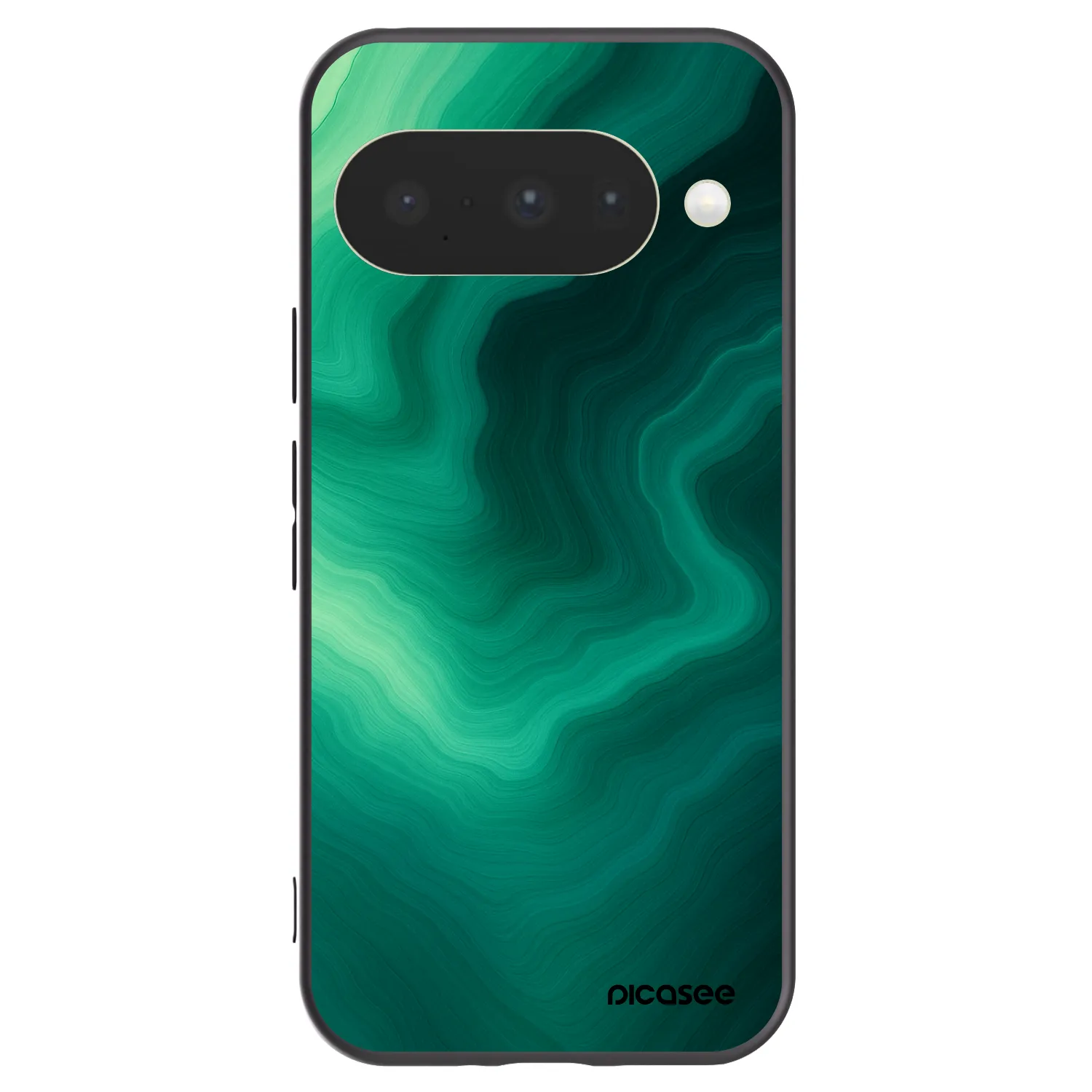 Picasee fekete szilikon tok az alábbi mobiltelefonokra Google Pixel 10 - Malachite
