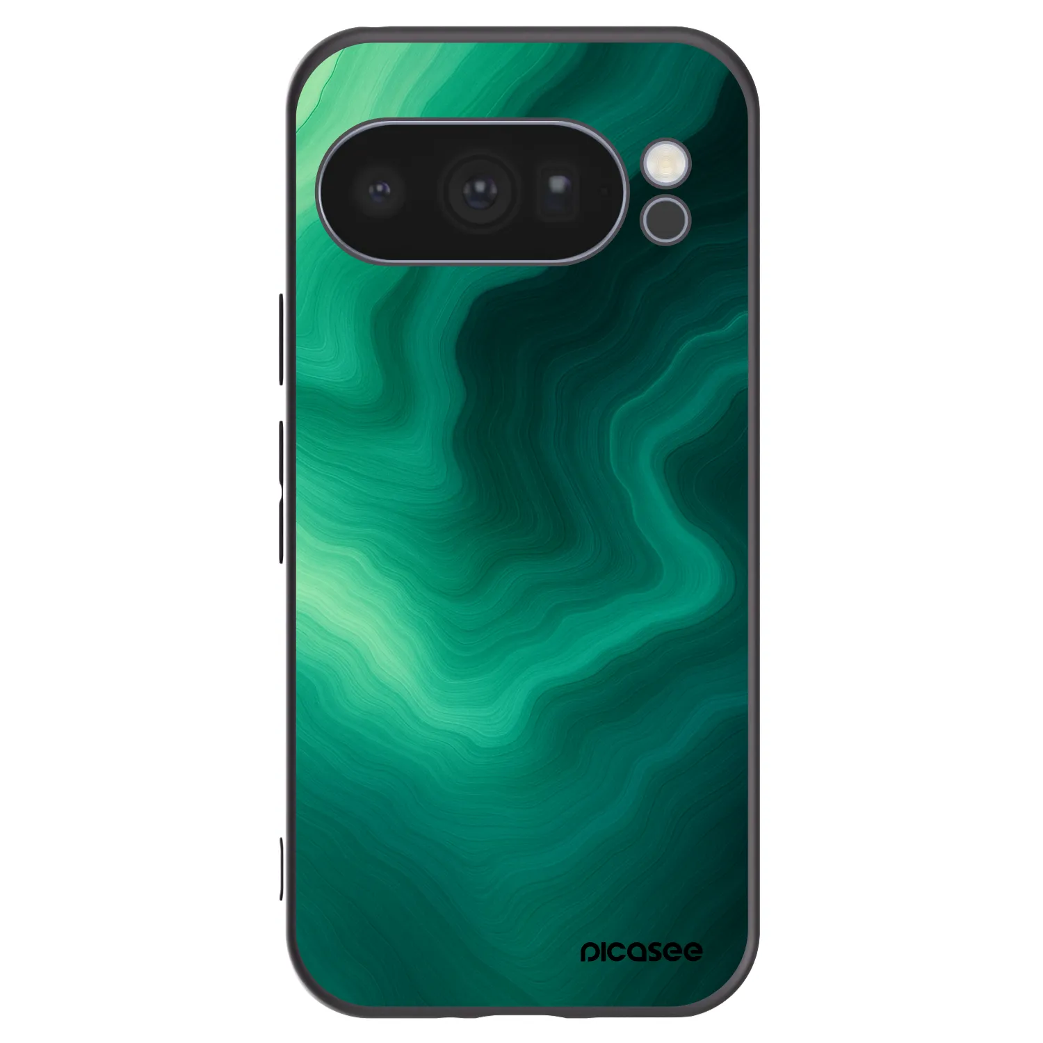 Picasee fekete szilikon tok az alábbi mobiltelefonokra Google Pixel 10 Pro - Malachite