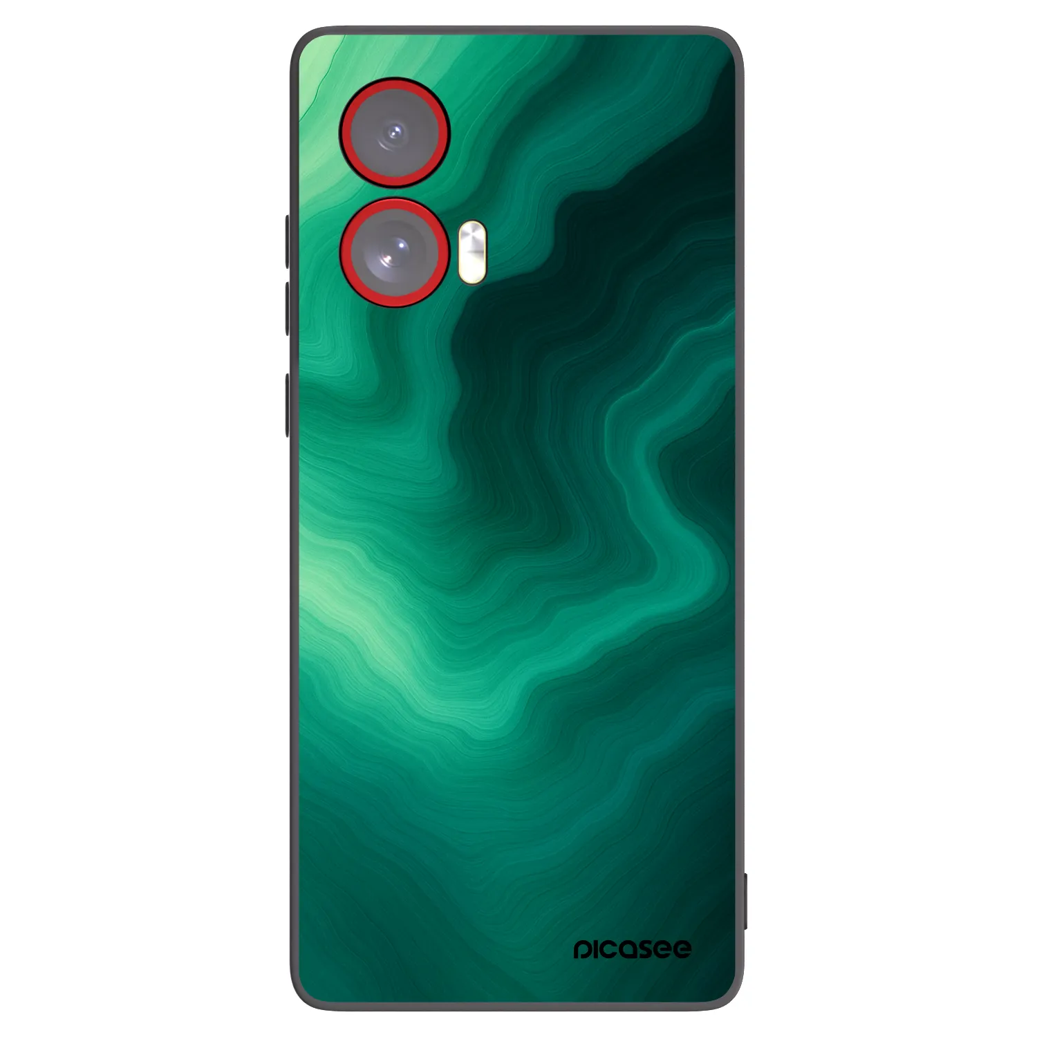 Picasee fekete szilikon tok az alábbi mobiltelefonokra Motorola Edge 50 Fusion - Malachite