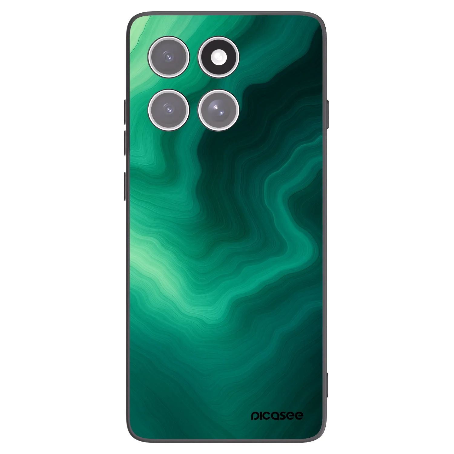 Picasee fekete szilikon tok az alábbi mobiltelefonokra Motorola Edge 60 Fusion - Malachite
