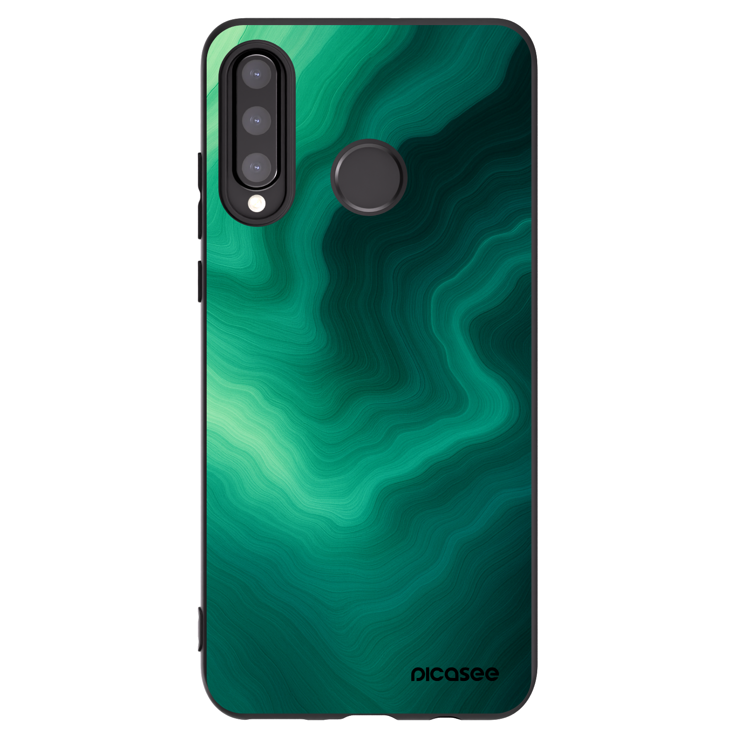Picasee fekete szilikon tok az alábbi mobiltelefonokra Huawei P30 Lite - Malachite