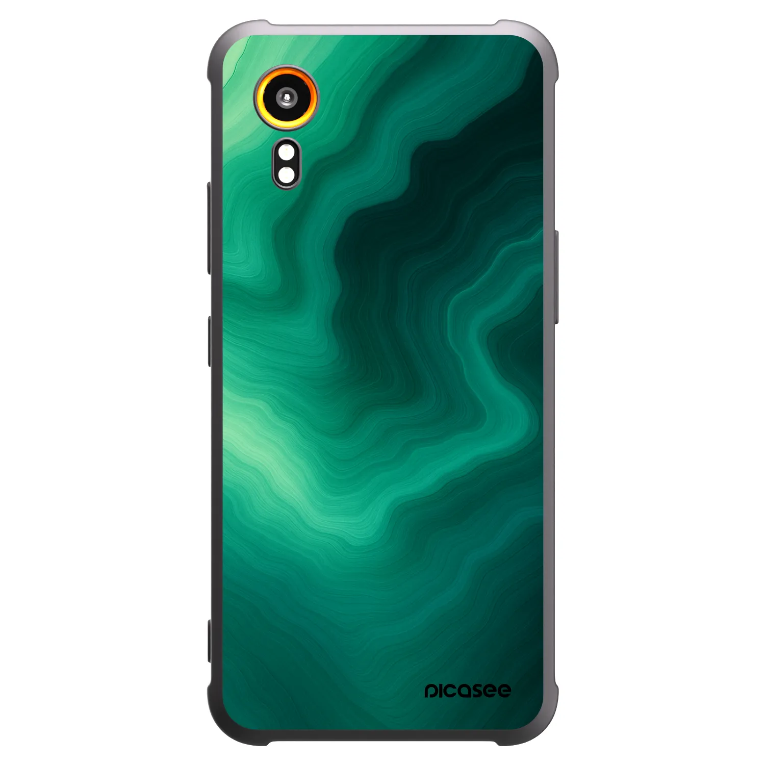 Picasee fekete szilikon tok az alábbi mobiltelefonokra Samsung Galaxy Xcover 7 - Malachite
