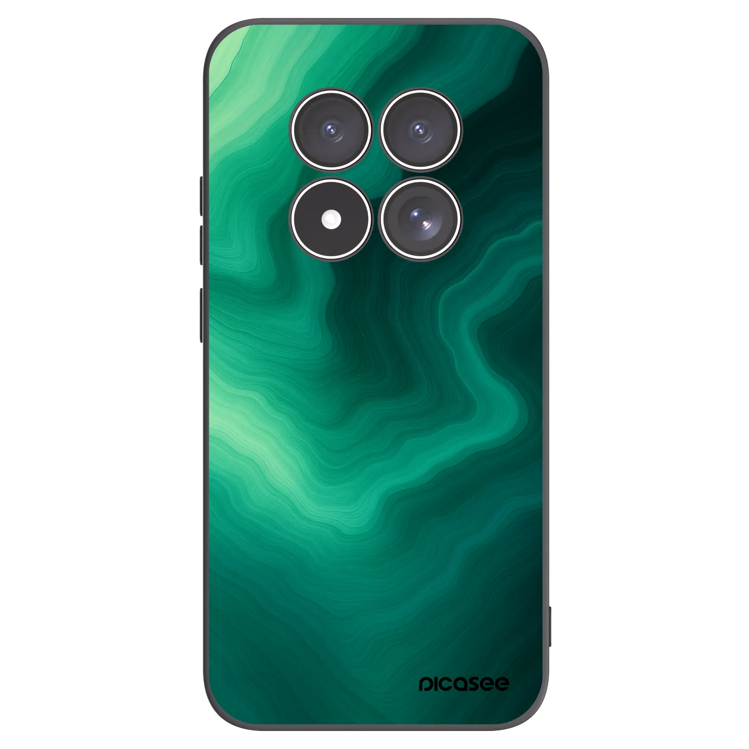 Picasee fekete szilikon tok az alábbi mobiltelefonokra Xiaomi Redmi Note 15 Pro 5G - Malachite