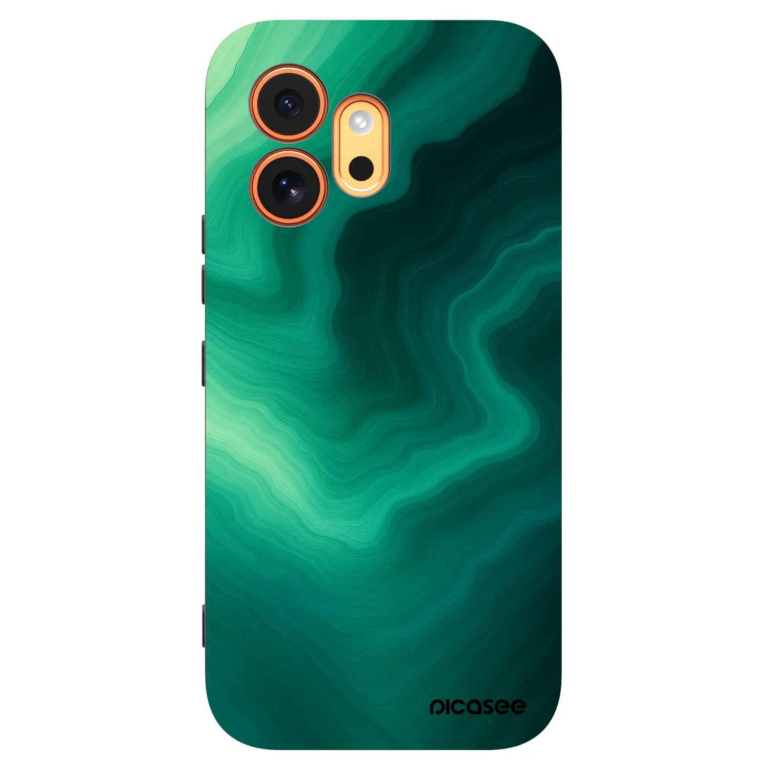Picasee fekete szilikon tok az alábbi mobiltelefonokra Honor 600 - Malachite