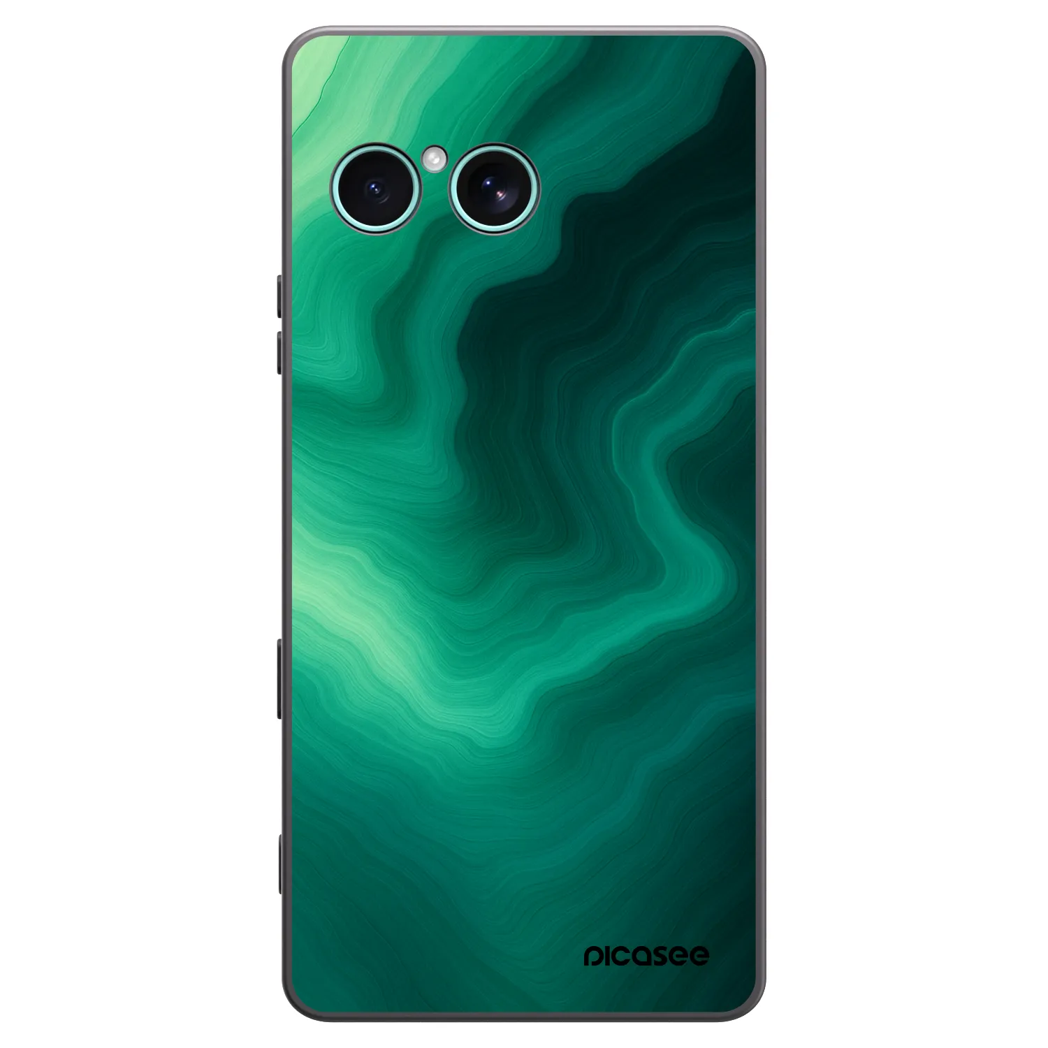 Picasee fekete szilikon tok az alábbi mobiltelefonokra Sony Xperia 10 VII - Malachite
