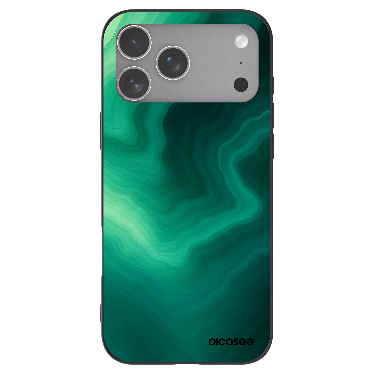 Picasee fekete szilikon tok az alábbi mobiltelefonokra Apple iPhone 18 Pro Max - Malachite