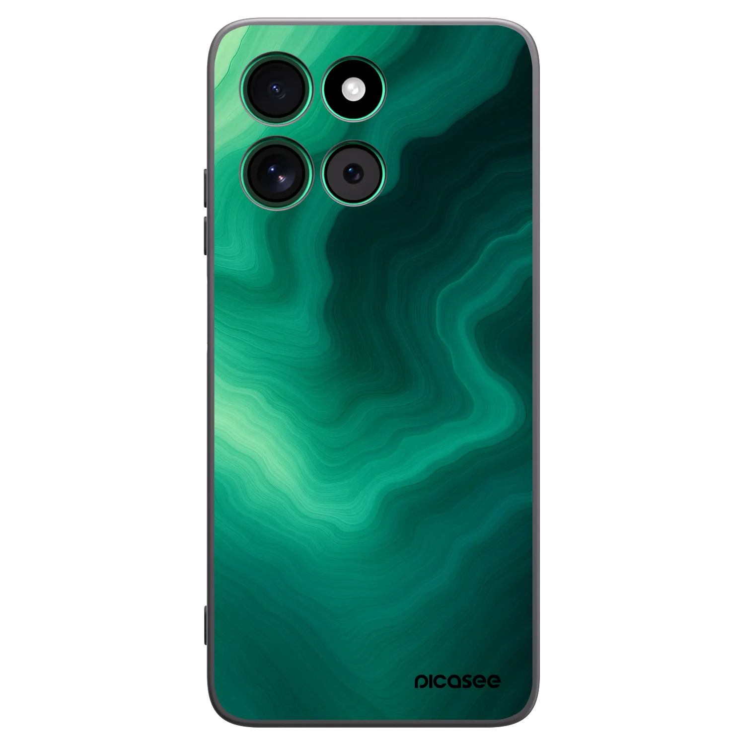 Picasee fekete szilikon tok az alábbi mobiltelefonokra Motorola Moto G57 Power - Malachite
