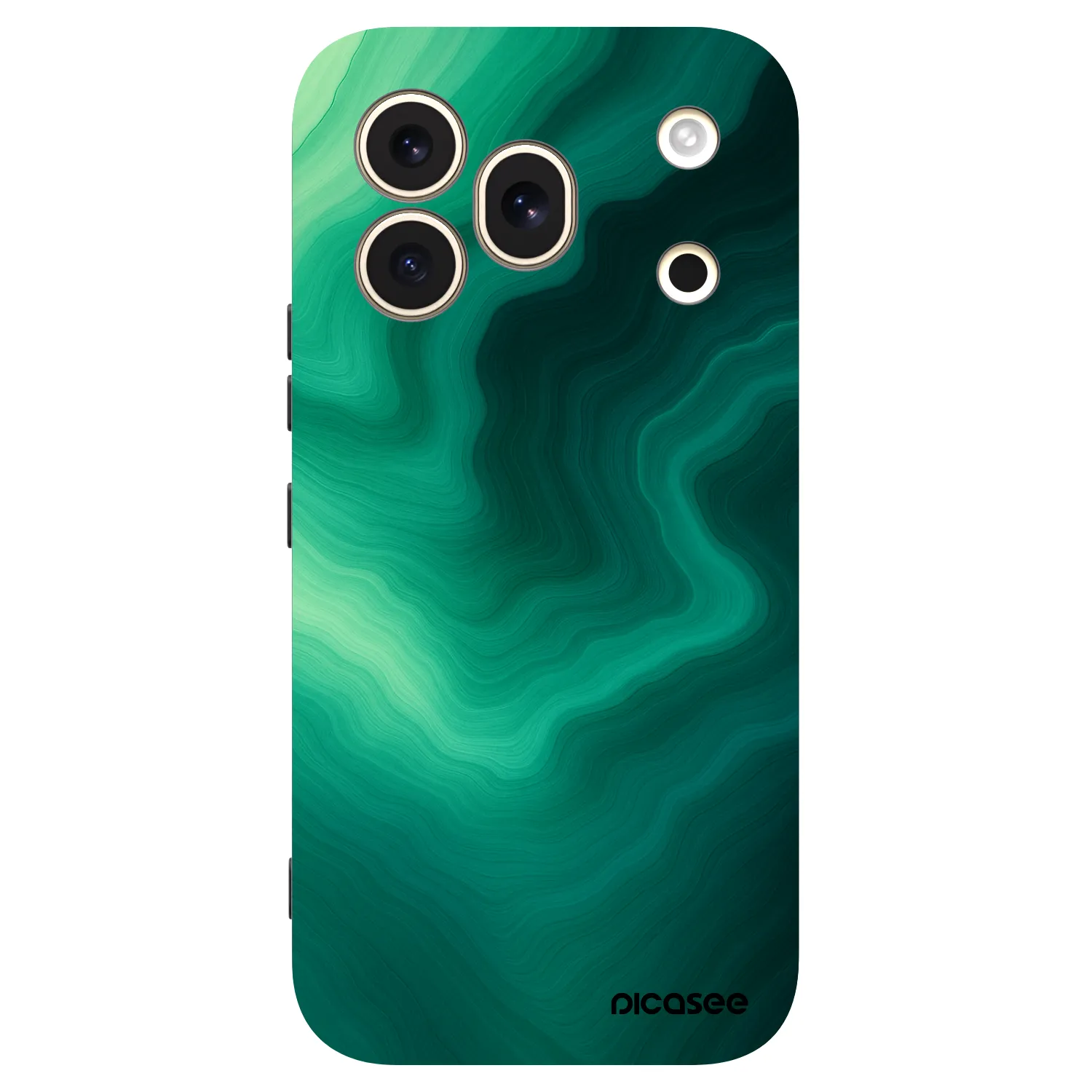 Picasee fekete szilikon tok az alábbi mobiltelefonokra Honor 600 Pro - Malachite