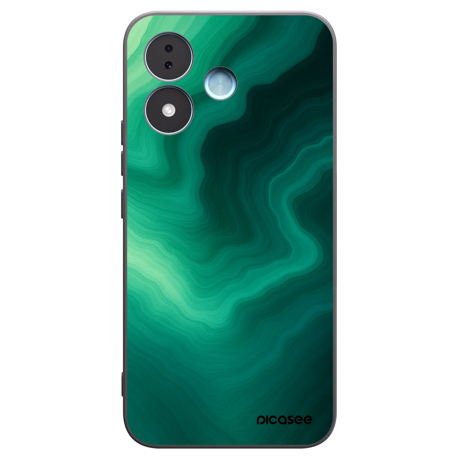 Picasee fekete szilikon tok az alábbi mobiltelefonokra Xiaomi Redmi Note 17 5G - Malachite
