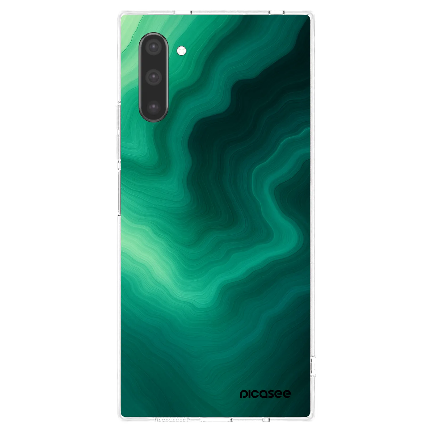 Picasee átlátszó szilikon tok az alábbi mobiltelefonokra Samsung Galaxy Note 10 N970F - Malachite