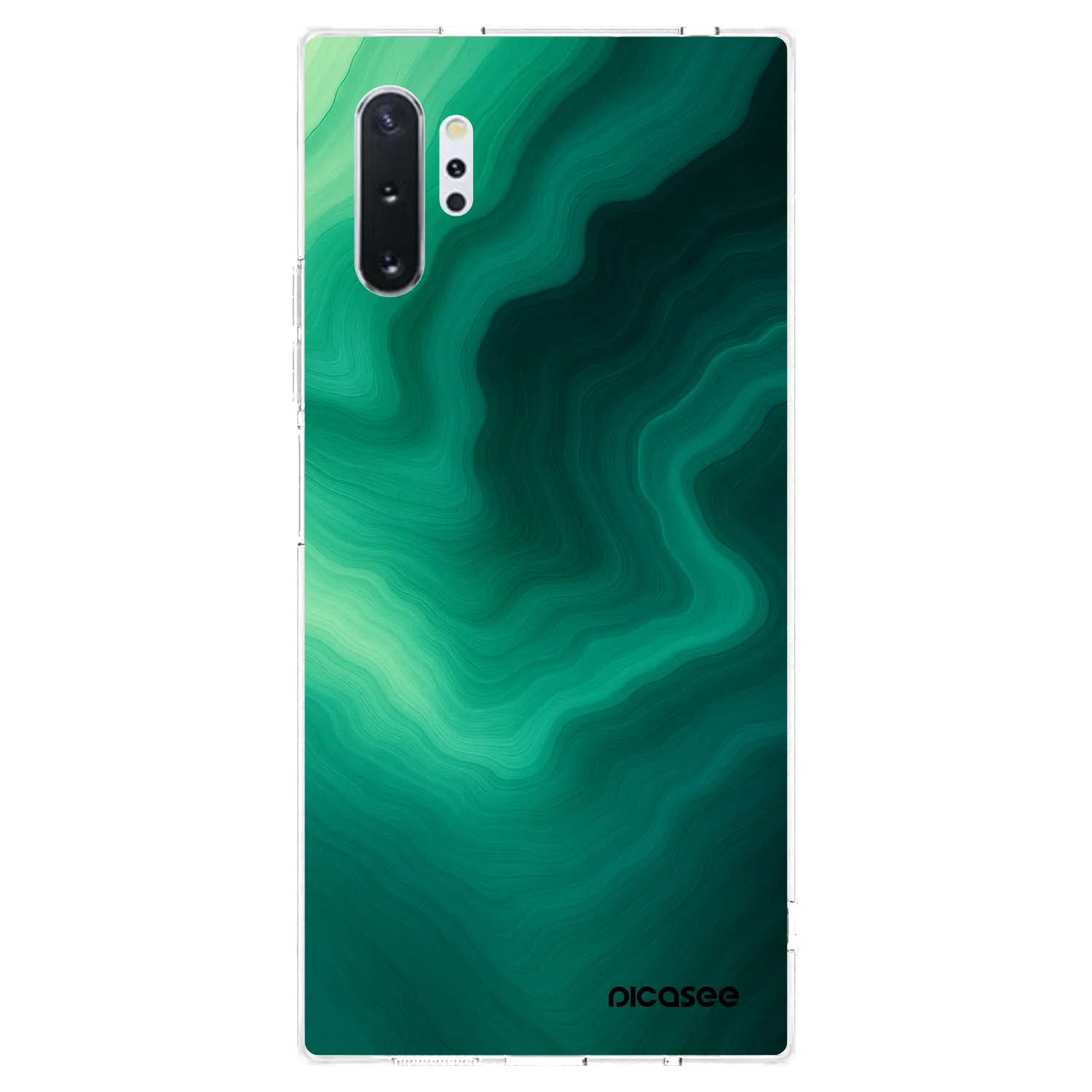 Picasee átlátszó szilikon tok az alábbi mobiltelefonokra Samsung Galaxy Note 10+ N975F - Malachite