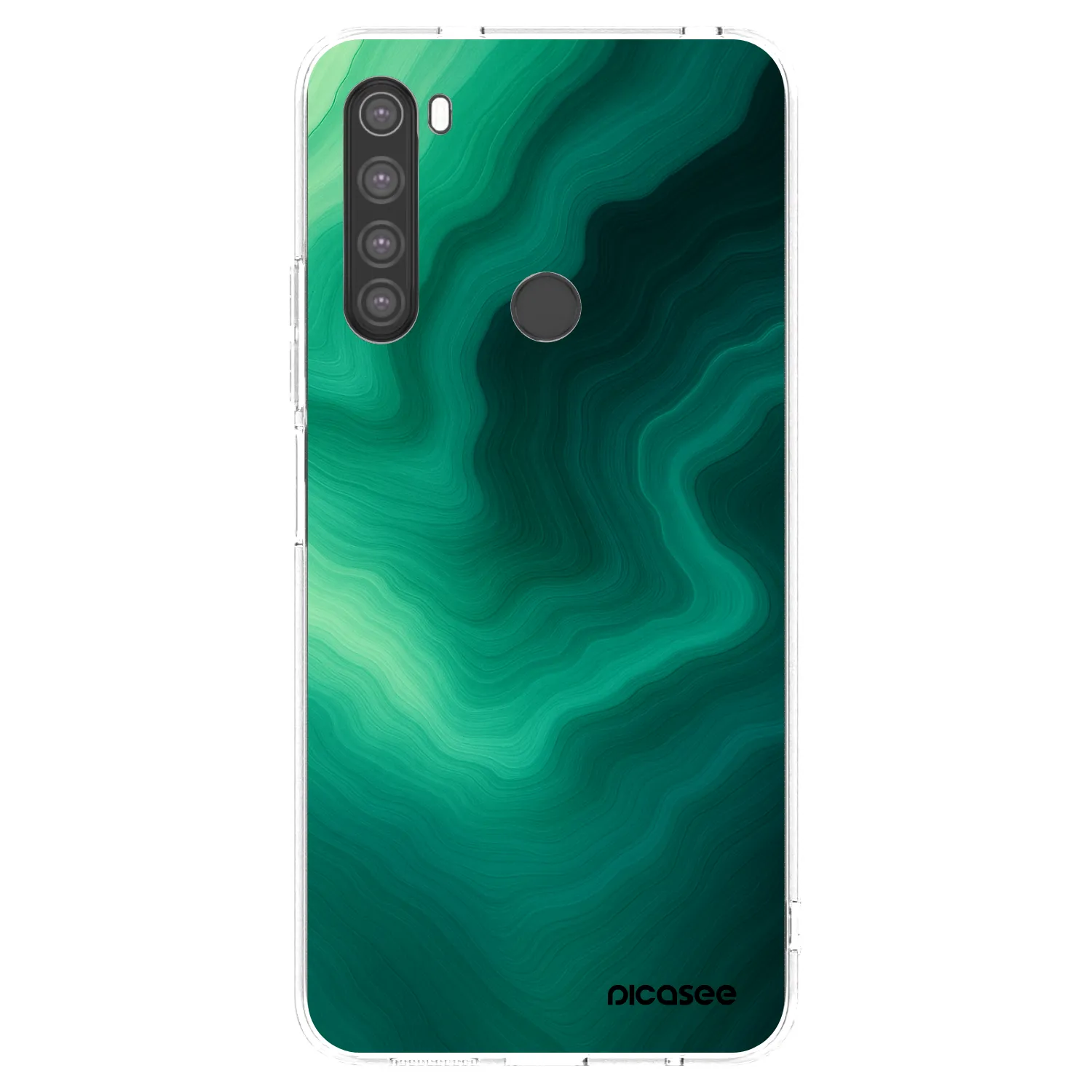 Picasee átlátszó szilikon tok az alábbi mobiltelefonokra Xiaomi Redmi Note 8 - Malachite