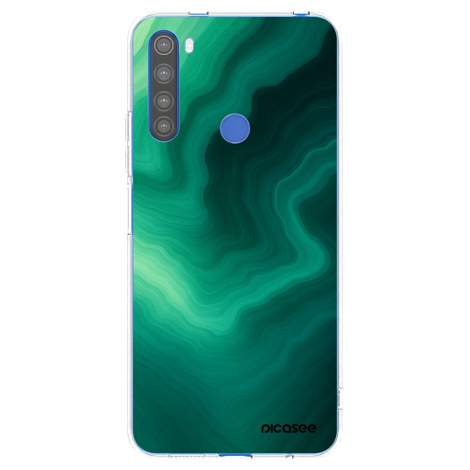 Picasee átlátszó szilikon tok az alábbi mobiltelefonokra Xiaomi Redmi Note 8T - Malachite