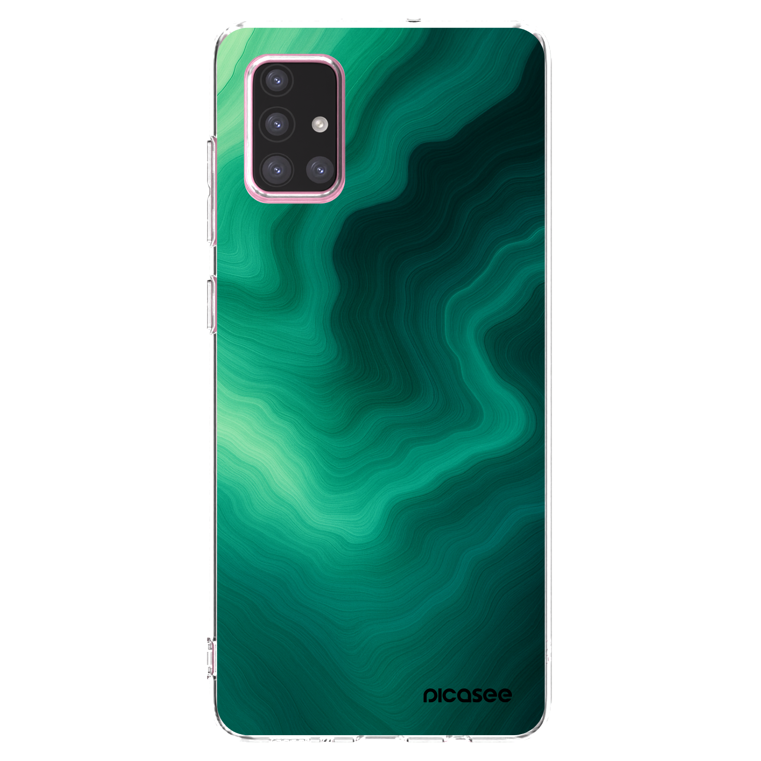 Picasee átlátszó szilikon tok az alábbi mobiltelefonokra Samsung Galaxy A71 A715F - Malachite