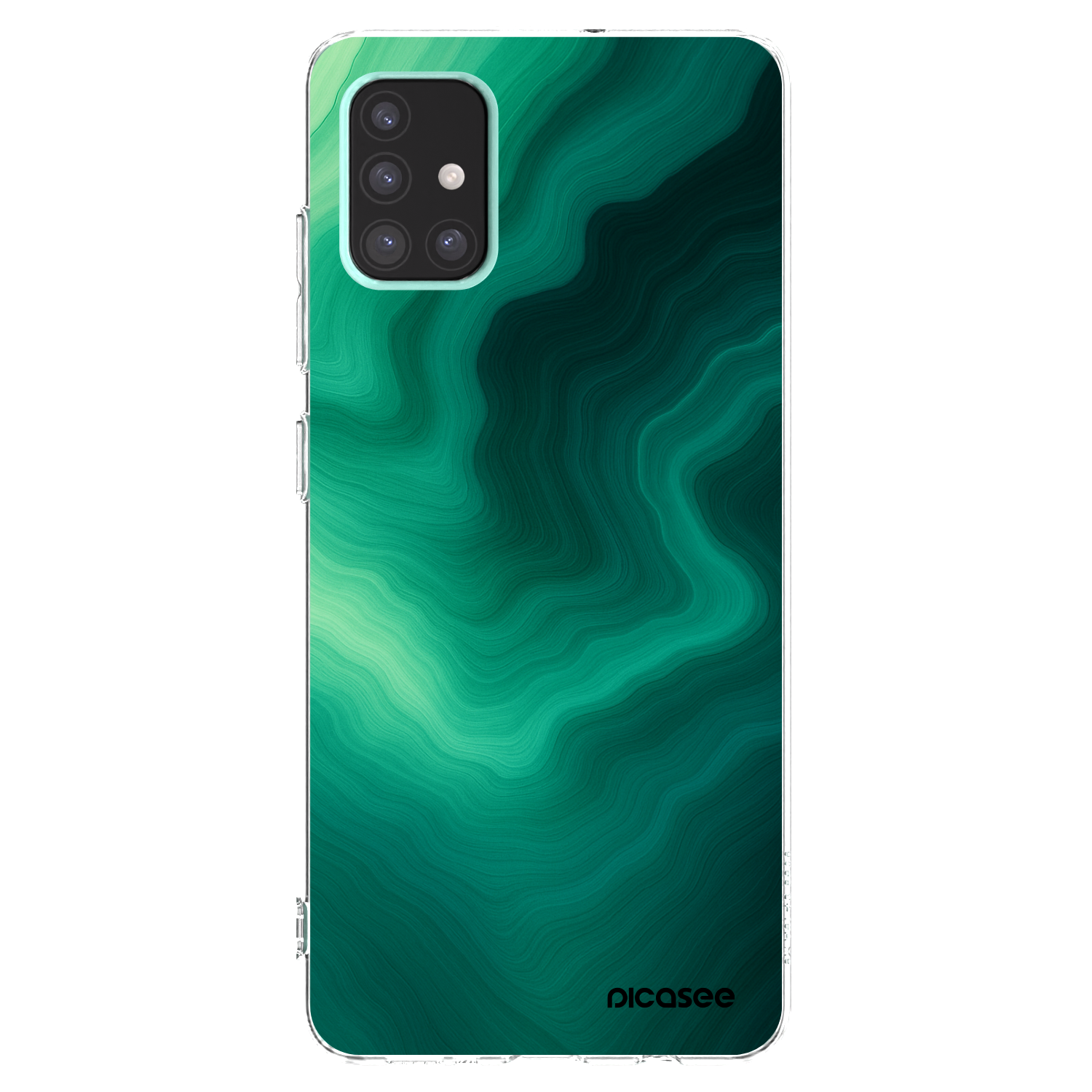 Picasee átlátszó szilikon tok az alábbi mobiltelefonokra Samsung Galaxy A51 A515F - Malachite