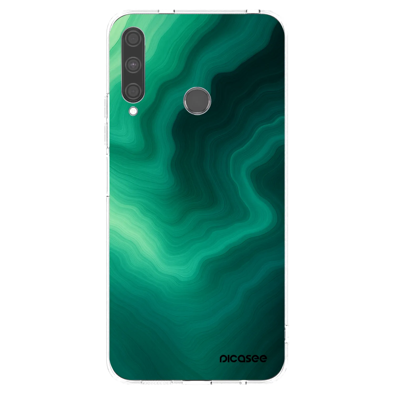 Picasee átlátszó szilikon tok az alábbi mobiltelefonokra Huawei P40 Lite E - Malachite