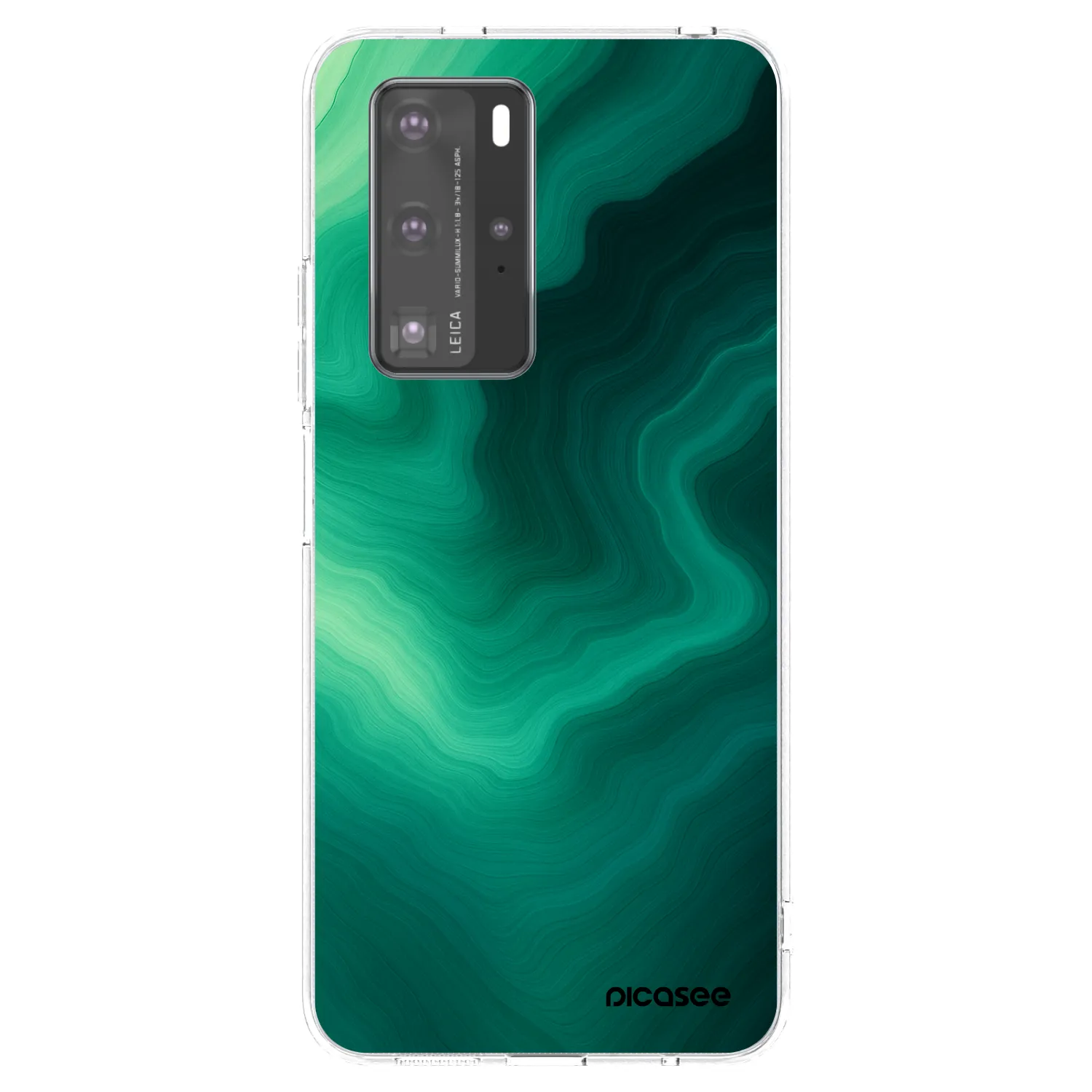 Picasee átlátszó szilikon tok az alábbi mobiltelefonokra Huawei P40 Pro - Malachite