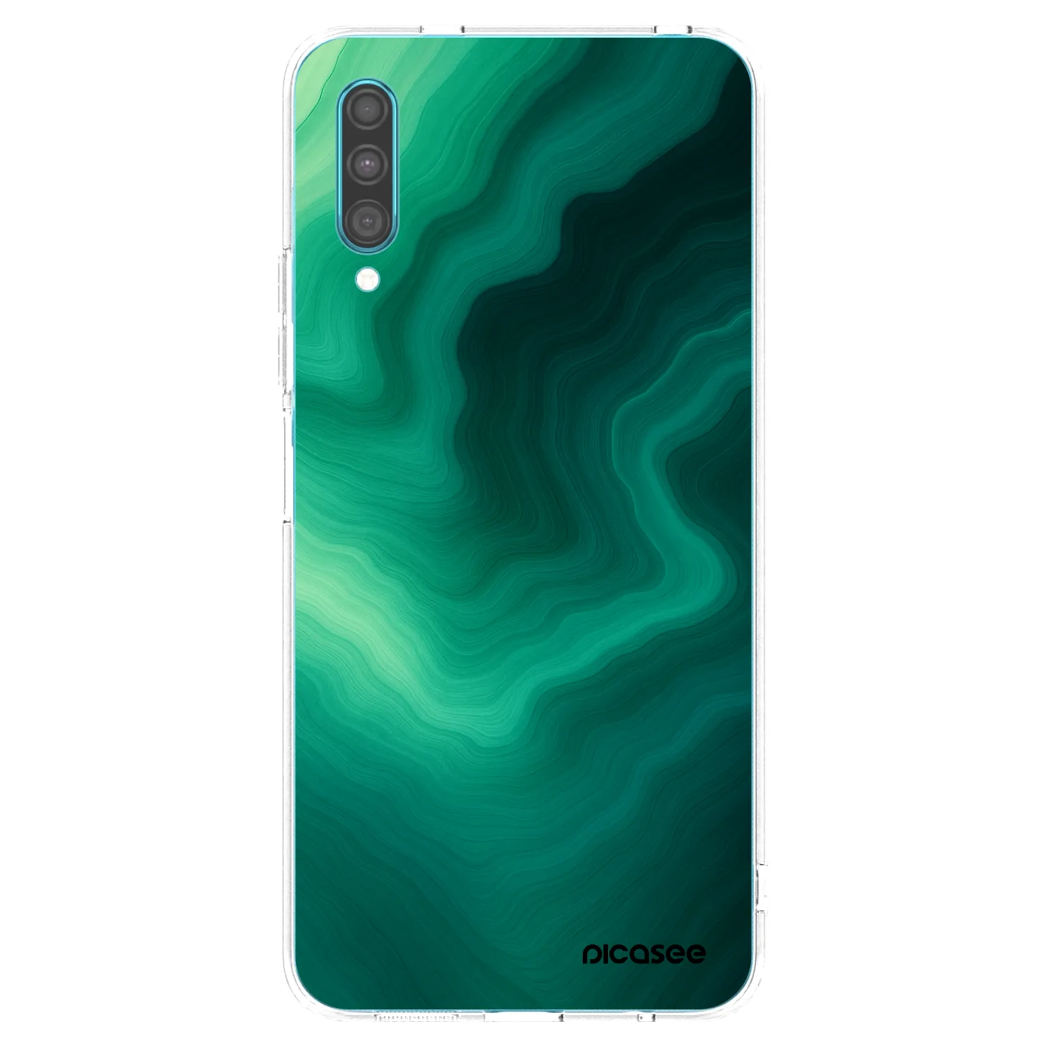 Picasee átlátszó szilikon tok az alábbi mobiltelefonokra Samsung Galaxy A30s A307F - Malachite