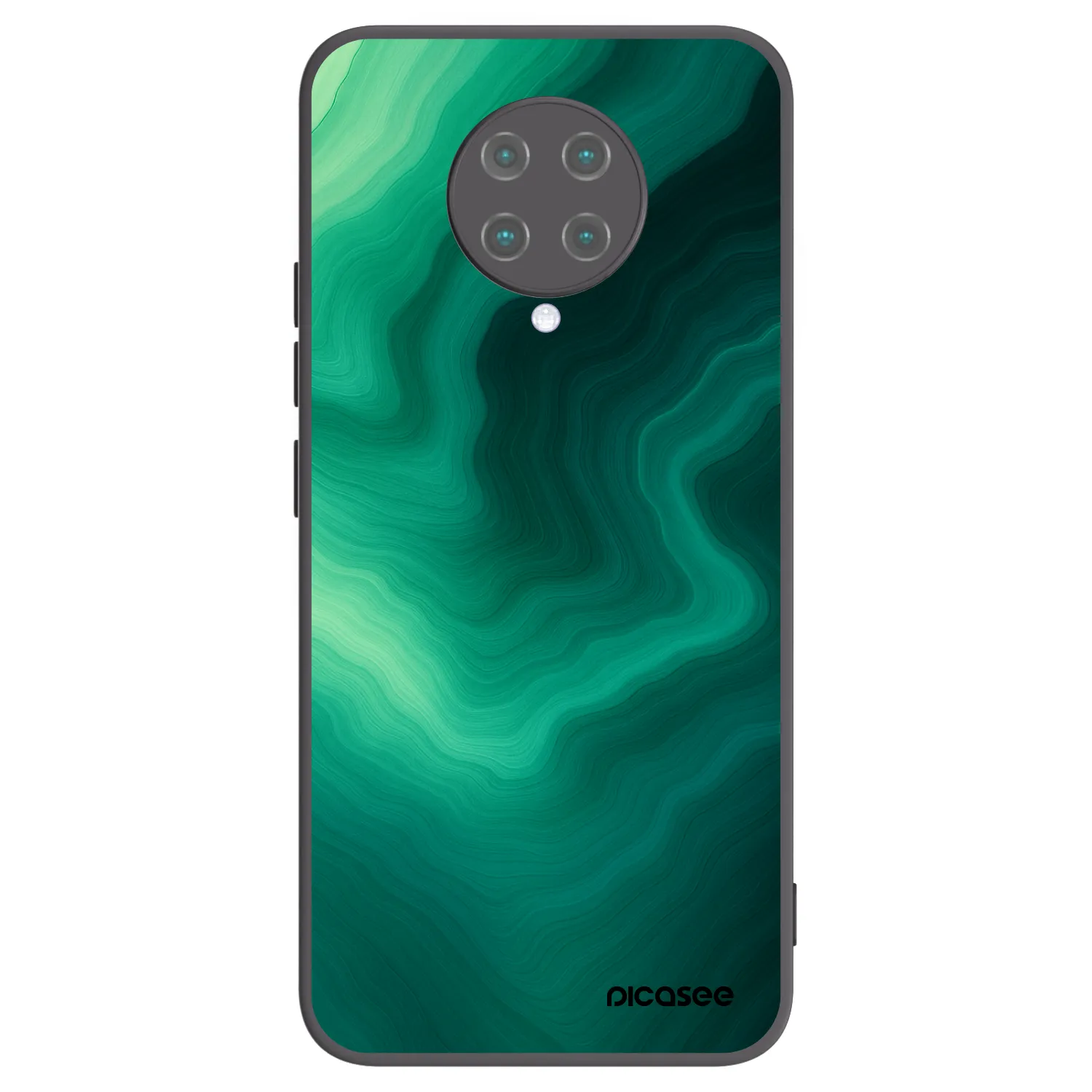 Picasee fekete szilikon tok az alábbi mobiltelefonokra Xiaomi Poco F2 Pro - Malachite