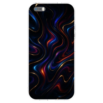 Picasee átlátszó szilikon tok az alábbi mobiltelefonokra Apple iPhone 5/5S/SE - Noir