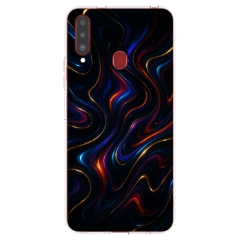 Picasee átlátszó szilikon tok az alábbi mobiltelefonokra Samsung Galaxy A20s - Noir