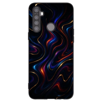 Picasee fekete szilikon tok az alábbi mobiltelefonokra Realme 5 - Noir