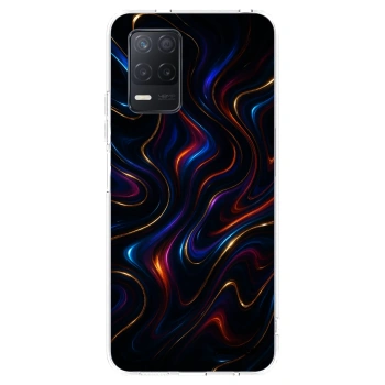Picasee átlátszó szilikon tok az alábbi mobiltelefonokra Realme 8 5G - Noir