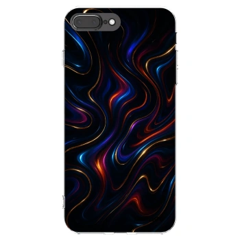 Picasee átlátszó szilikon tok az alábbi mobiltelefonokra Apple iPhone 7 Plus - Noir