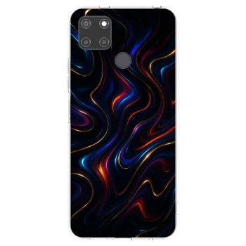 Picasee átlátszó szilikon tok az alábbi mobiltelefonokra Realme C21Y - Noir