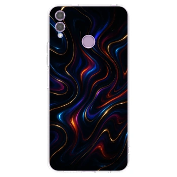 Picasee átlátszó szilikon tok az alábbi mobiltelefonokra Honor 8X - Noir