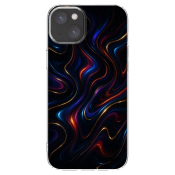 Picasee átlátszó szilikon tok az alábbi mobiltelefonokra Apple iPhone 15 Plus - Noir
