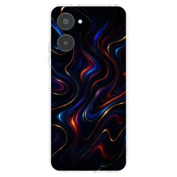 Picasee átlátszó szilikon tok az alábbi mobiltelefonokra Realme 10 4G - Noir