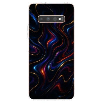 Picasee átlátszó szilikon tok az alábbi mobiltelefonokra Samsung Galaxy S10 Plus G975 - Noir