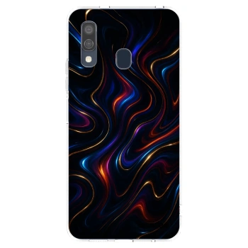 Picasee átlátszó szilikon tok az alábbi mobiltelefonokra Samsung Galaxy A40 A405F - Noir