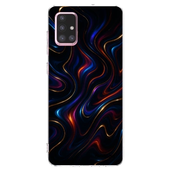 Picasee átlátszó szilikon tok az alábbi mobiltelefonokra Samsung Galaxy A71 A715F - Noir