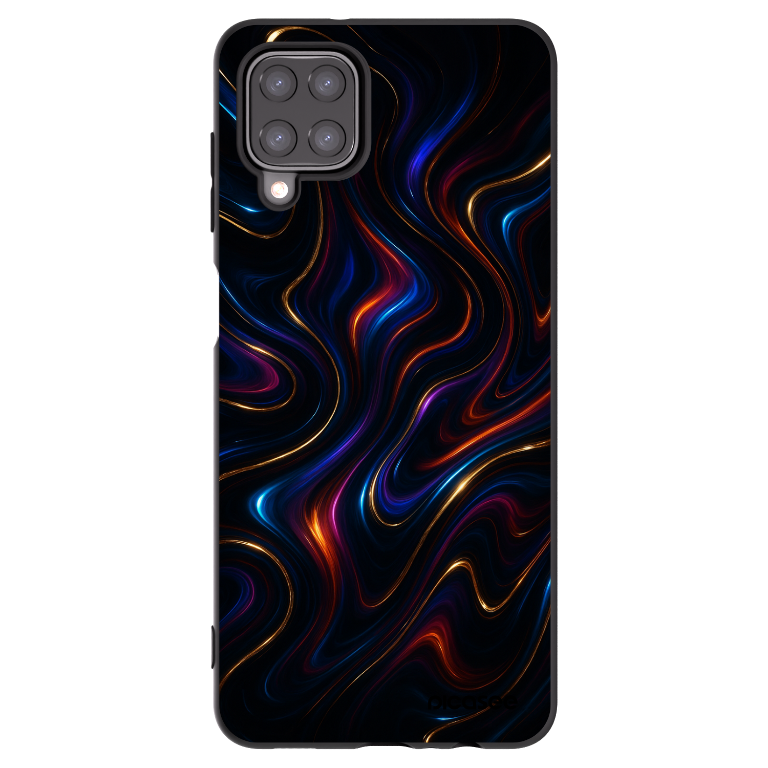 Picasee fekete szilikon tok az alábbi mobiltelefonokra Samsung Galaxy A12 A125F - Noir
