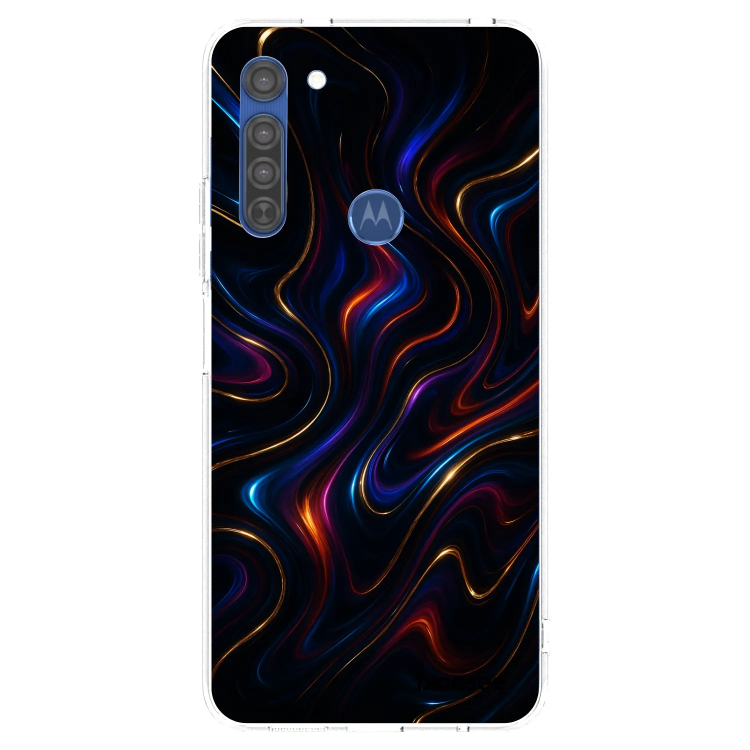 Picasee átlátszó szilikon tok az alábbi mobiltelefonokra Motorola Moto G8 - Noir