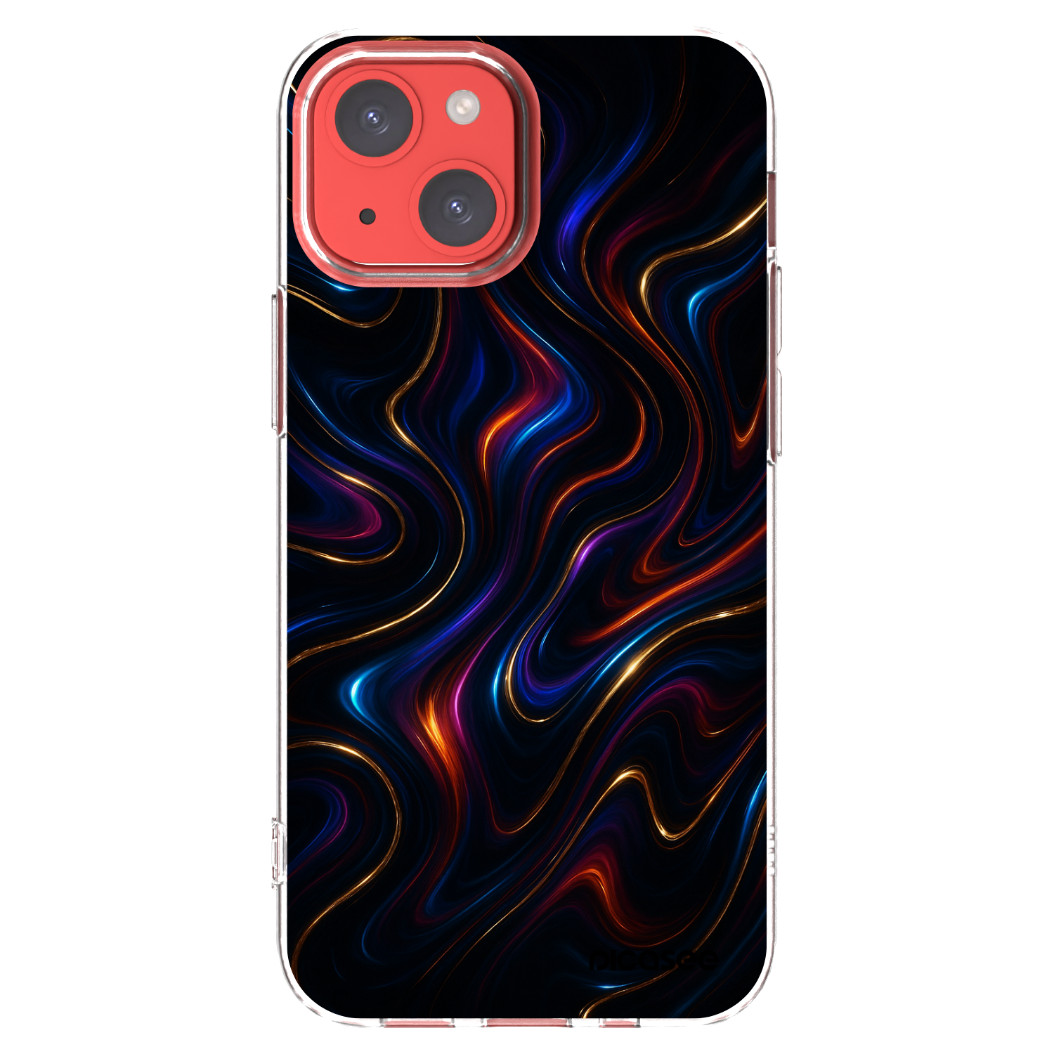 Picasee átlátszó szilikon tok az alábbi mobiltelefonokra Apple iPhone 13 mini - Noir