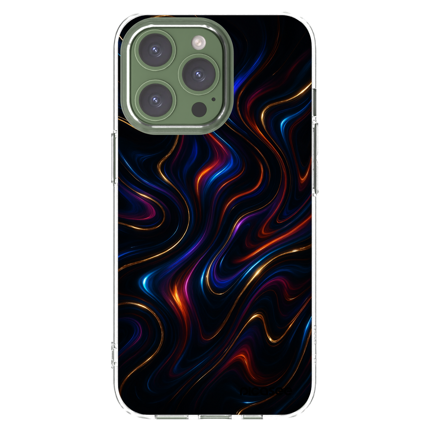 Picasee átlátszó szilikon tok az alábbi mobiltelefonokra Apple iPhone 13 Pro - Noir