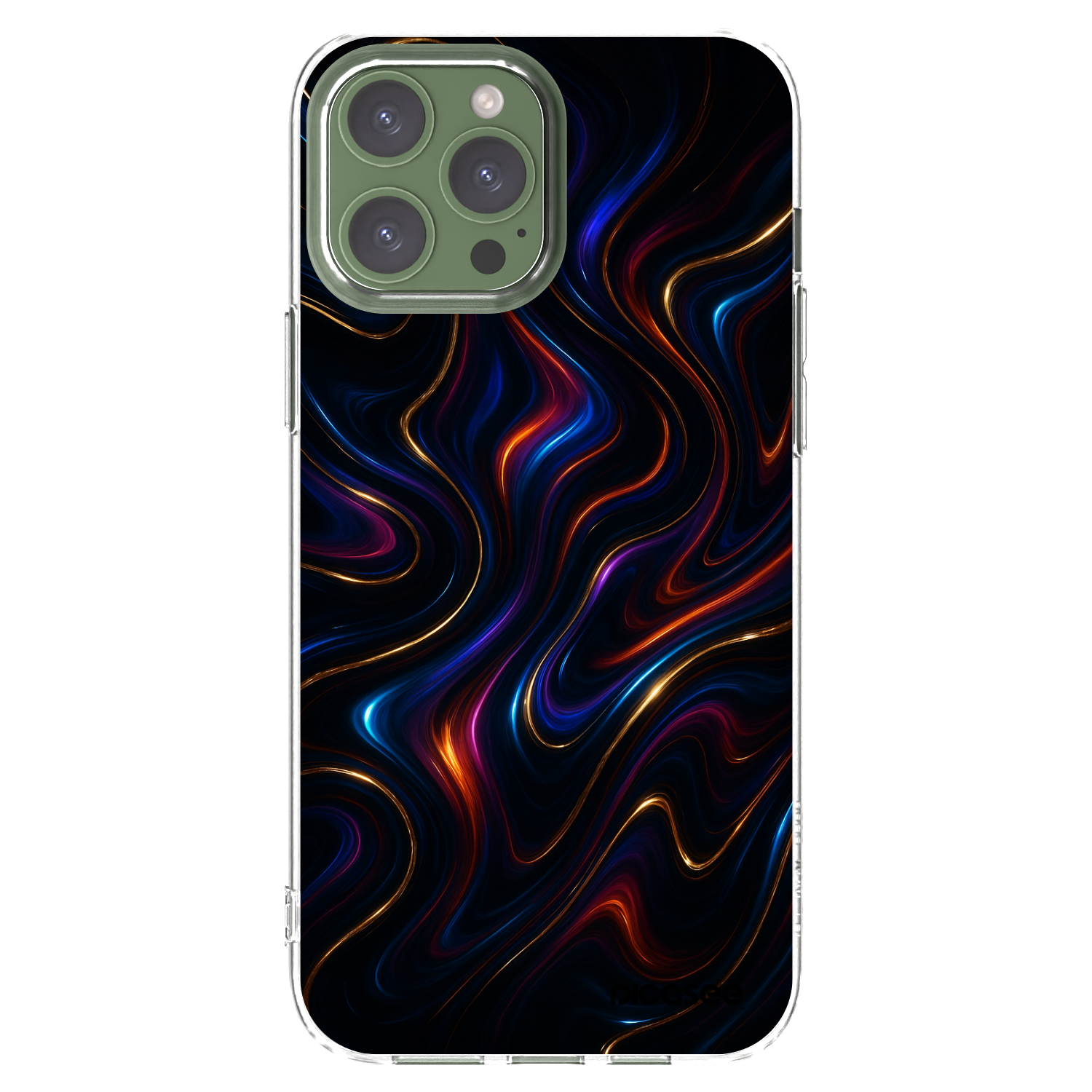 Picasee átlátszó szilikon tok az alábbi mobiltelefonokra Apple iPhone 13 Pro Max - Noir