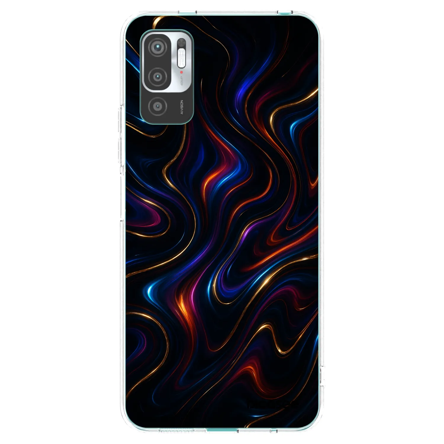 Picasee átlátszó szilikon tok az alábbi mobiltelefonokra Xiaomi Redmi Note 10 5G - Noir