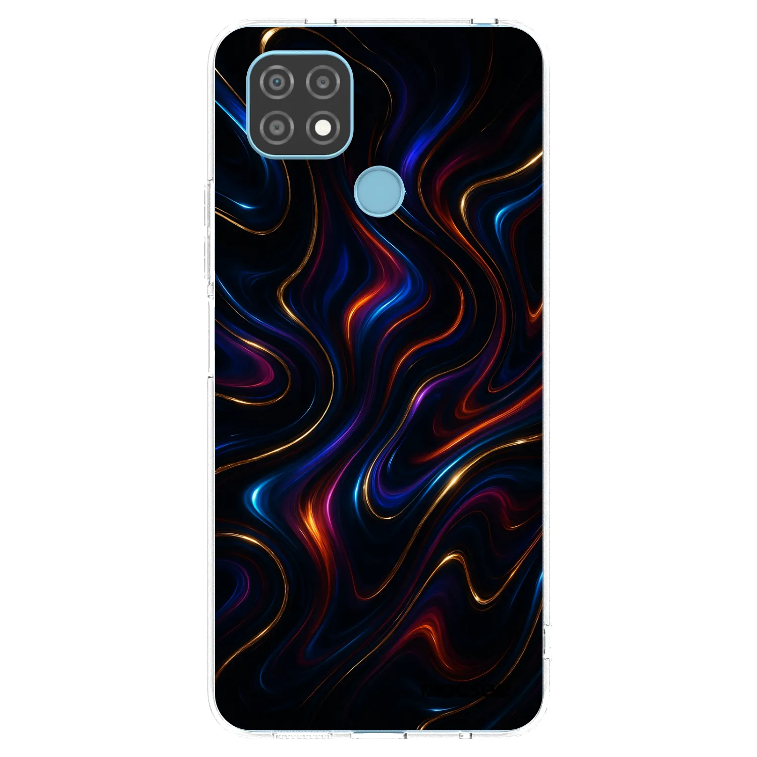 Picasee átlátszó szilikon tok az alábbi mobiltelefonokra Realme C21 - Noir