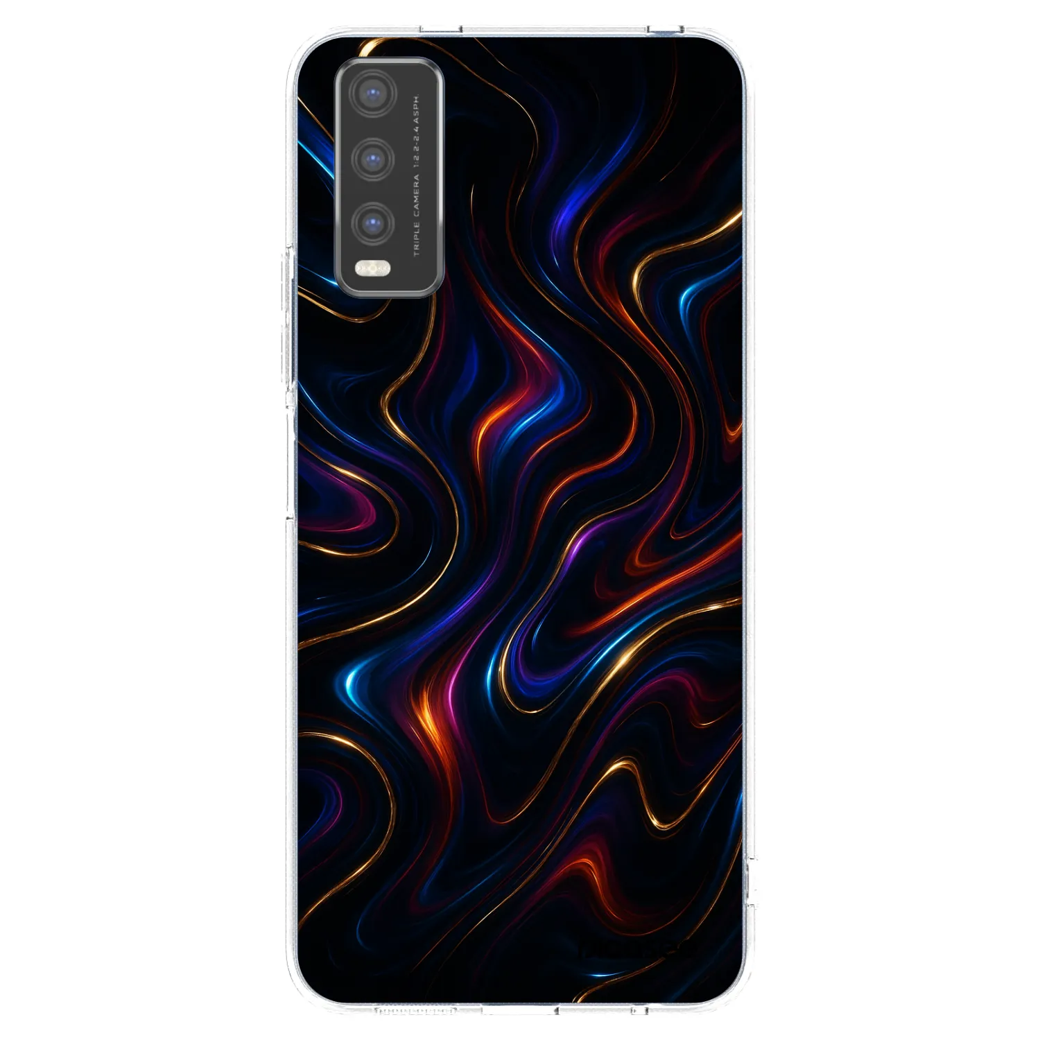 Picasee átlátszó szilikon tok az alábbi mobiltelefonokra Vivo Y20s - Noir
