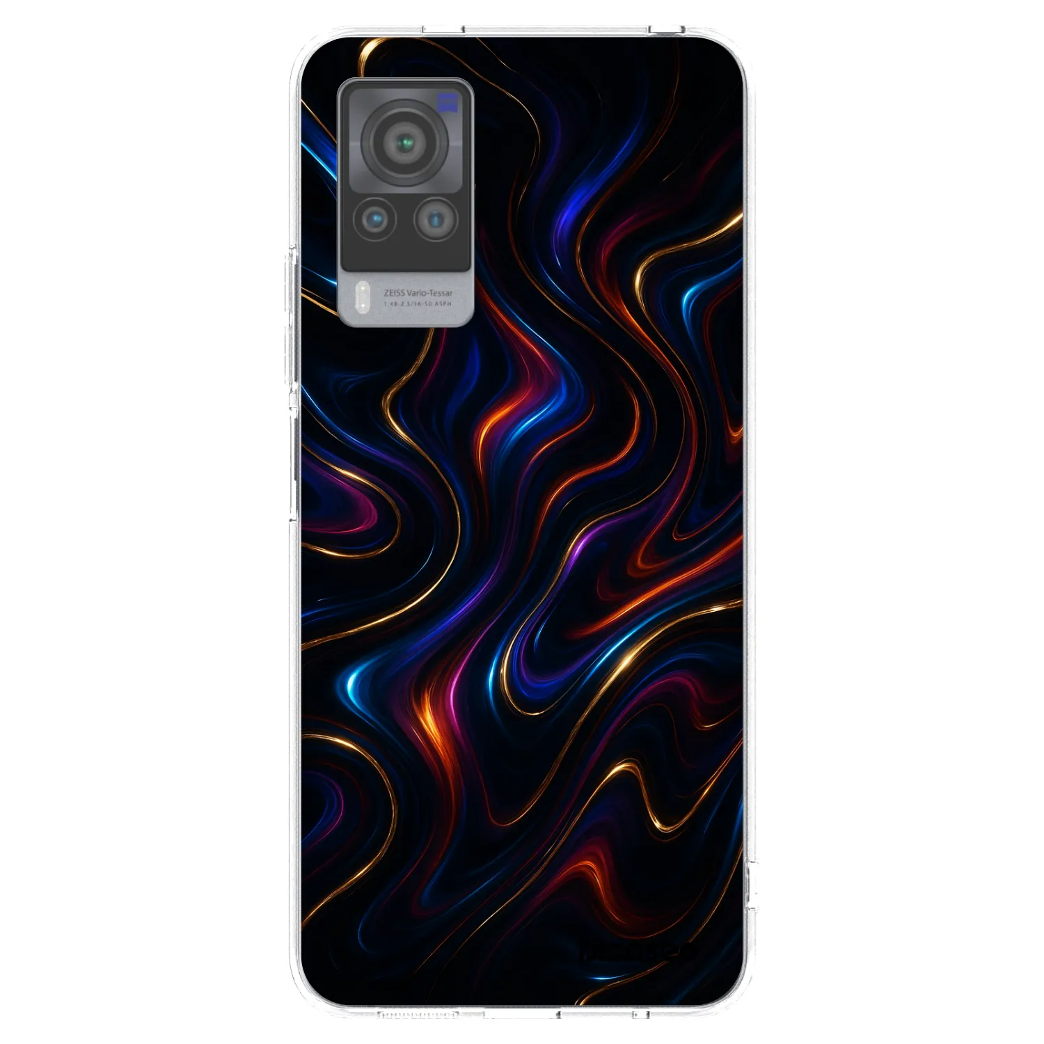 Picasee átlátszó szilikon tok az alábbi mobiltelefonokra Vivo X60 Pro 5G - Noir