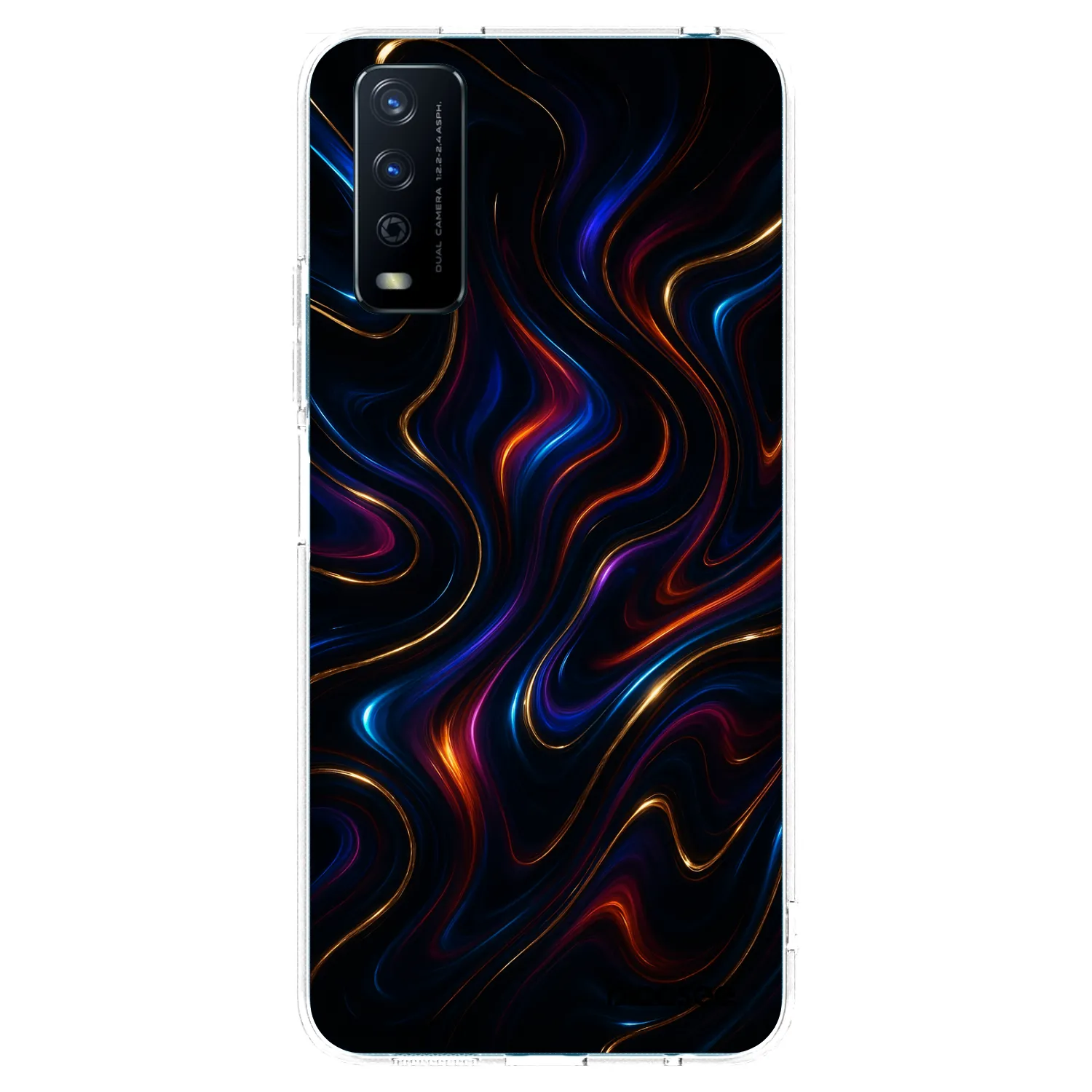 Picasee átlátszó szilikon tok az alábbi mobiltelefonokra Vivo Y11s - Noir