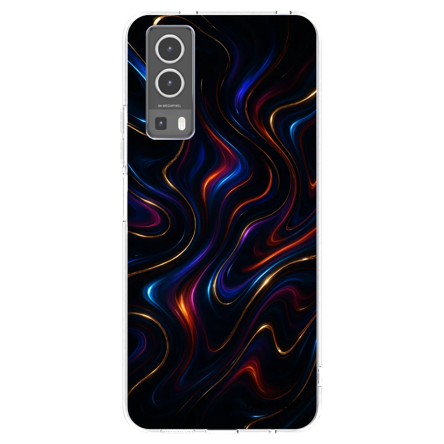 Picasee átlátszó szilikon tok az alábbi mobiltelefonokra Vivo Y72 5G - Noir