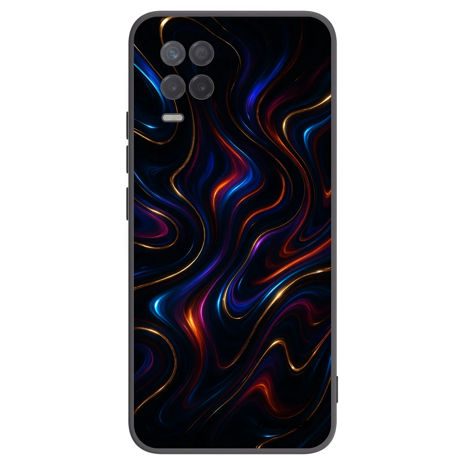 Picasee fekete szilikon tok az alábbi mobiltelefonokra Realme 8 5G - Noir