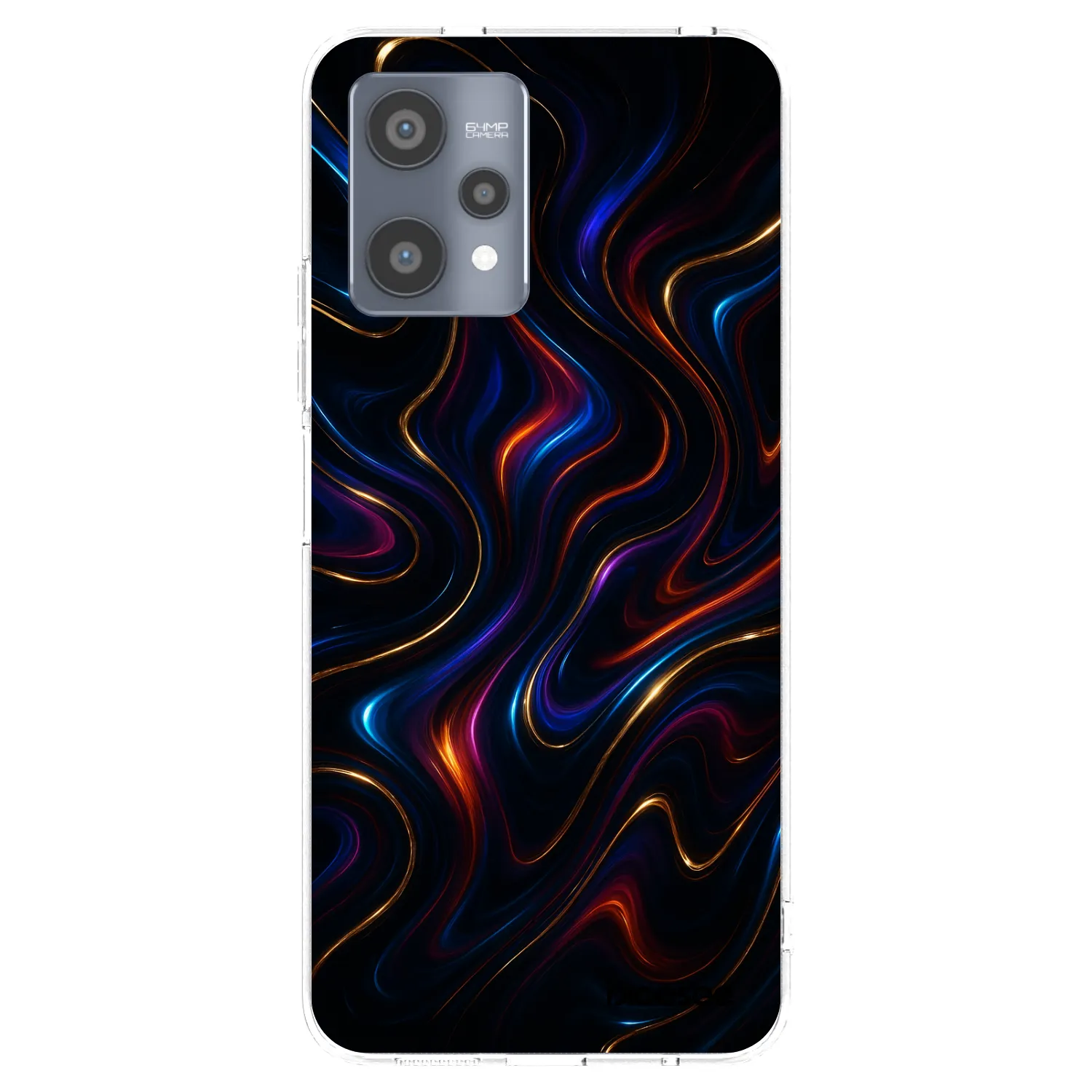 Picasee átlátszó szilikon tok az alábbi mobiltelefonokra Realme 9 Pro 5G - Noir