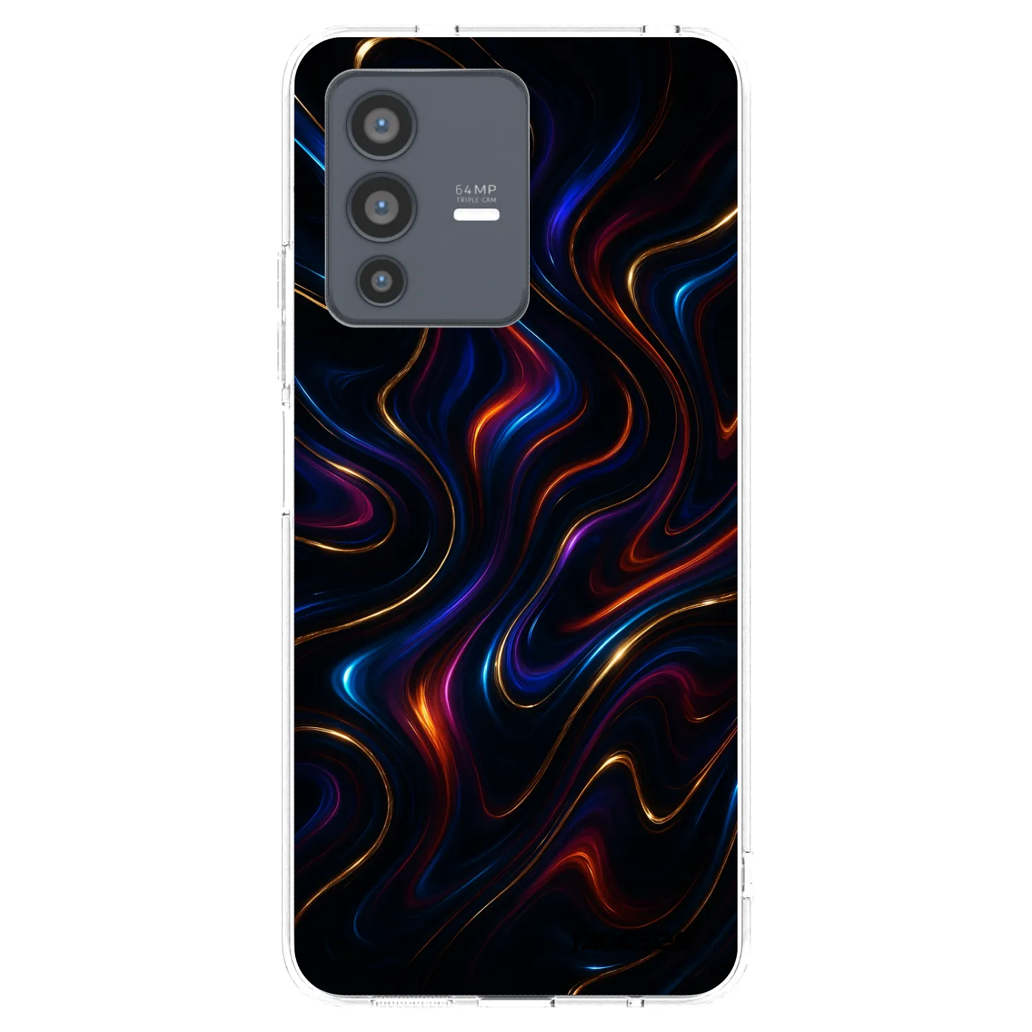 Picasee átlátszó szilikon tok az alábbi mobiltelefonokra Vivo V23 5G - Noir